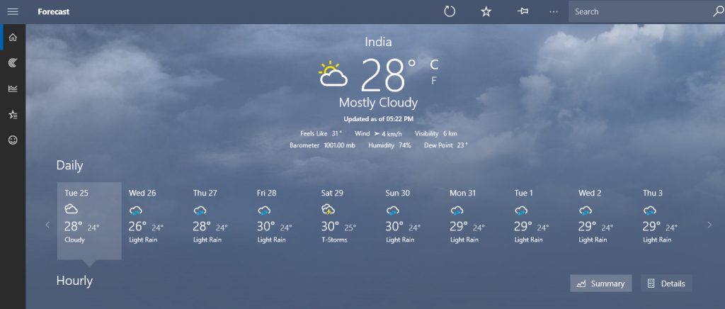 Best Free Weather Apps For Windows 10 Laptop And PC - TECHWIBE