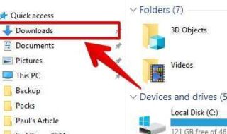 downloads folder