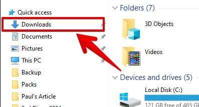 downloads folder